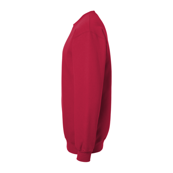 Gildan Unisex Hammer™ Maxweight Crewneck Sweatshirt, Cherry Red, Left Sleeve view