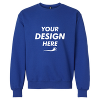 Gildan Unisex Hammer™ Maxweight Crewneck Sweatshirt, Deep Royal, Front view, Mockup