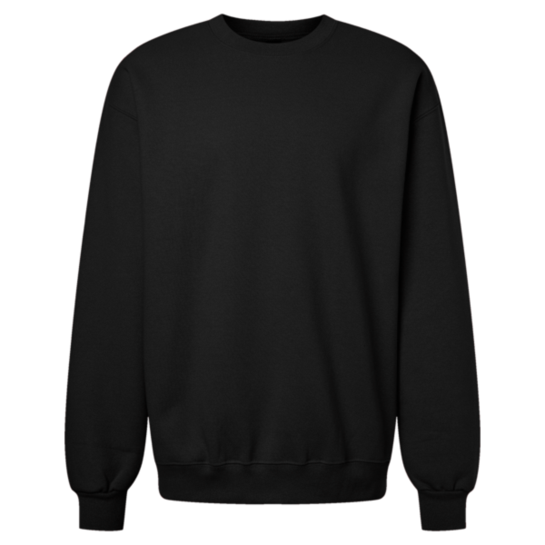 Gildan Unisex Hammer™ Maxweight Crewneck Sweatshirt, Pitch Black, Front view
