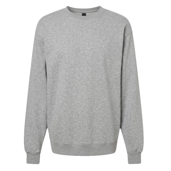 Gildan Unisex Hammer Maxweight Crewneck Sweatshirt, Sport Grey, Front view