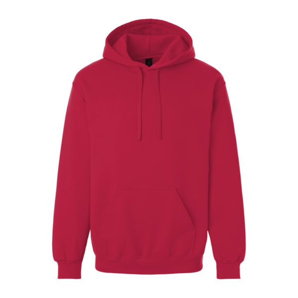 Gildan Unisex Hammer™ Maxweight Hooded Sweatshirt, Cherry Red, Front view