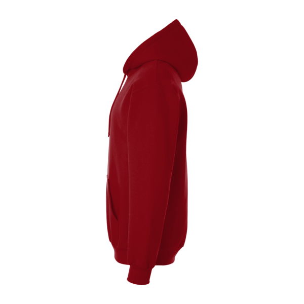 Gildan Unisex Hammer™ Maxweight Hooded Sweatshirt, Garnet, Left Sleeve view