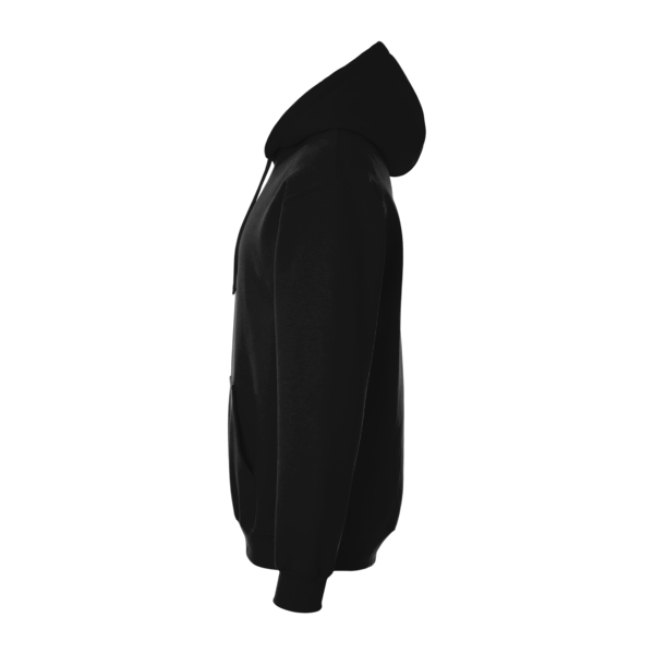 Gildan Unisex Hammer™ Maxweight Hooded Sweatshirt, Pitch Black, Left Sleeve view