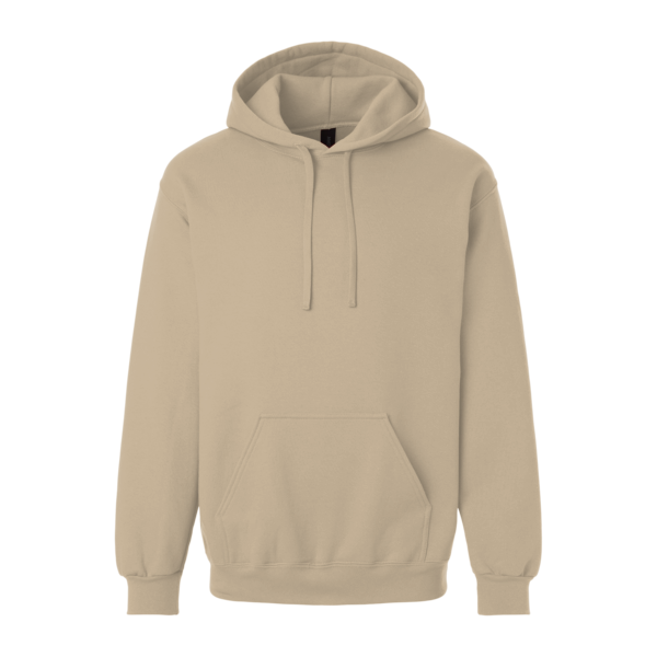 Gildan Unisex Hammer™ Maxweight Hooded Sweatshirt, Tan, Front view