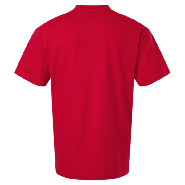 Gildan Unisex Hammer™ Maxweight T-Shirt, Cherry Red, Back view