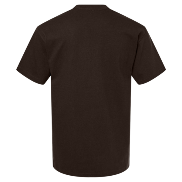 Gildan Unisex Hammer™ Maxweight T-Shirt, Dark Chocolate, Back view