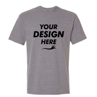 Gildan Unisex Hammer™ Maxweight T-Shirt, Graphite Heather, Front view, Mockup