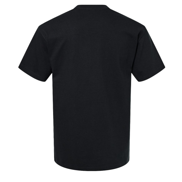 Gildan Unisex Hammer™ Maxweight T-Shirt, Pitch Black, Back view
