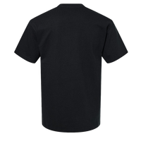 Gildan Unisex Hammer™ Maxweight T-Shirt, Pitch Black, Back view