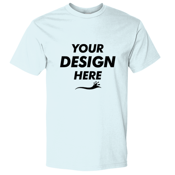 Gildan Unisex Hammer™ T-Shirt, Chambray, Front view, Mockup
