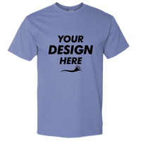Gildan Unisex Hammer™ T-Shirt, Flo Blue, Front view, Mockup