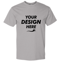 Gildan Unisex Hammer™ T-Shirt, Graphite Heather, Front view, Mockup
