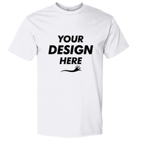 Gildan Unisex Hammer™ T-Shirt, White, Front view, Mockup