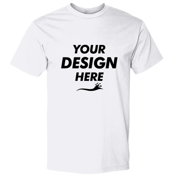 Gildan Unisex Hammer™ T-Shirt, White, Front view, Mockup