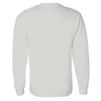 Gildan Unisex Heavy Cotton™ Long Sleeve T-Shirt, Ash, Back view