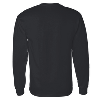 Gildan Unisex Heavy Cotton™ Long Sleeve T-Shirt, Black, Back view