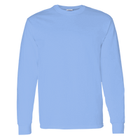 Gildan Unisex Heavy Cotton™ Long Sleeve T-Shirt, Carolina Blue, Front view