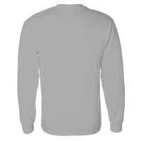 Gildan Unisex Heavy Cotton™ Long Sleeve T-Shirt, Sport Grey, Back view