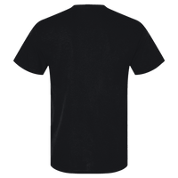 Gildan Unisex Light Cotton T-Shirt, Black / Black, Back view
