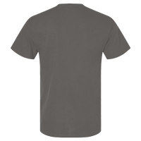 Gildan Unisex Light Cotton T-Shirt, Charcoal / Charcoal, Back view