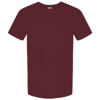 Gildan Unisex Light Cotton T-Shirt, Maroon / Maroon, Front view