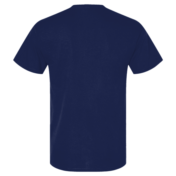 Gildan Unisex Light Cotton T-Shirt, Navy / Navy, Back view