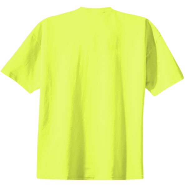 Gildan Unisex Performance® T-Shirt, Safety Green, Back view