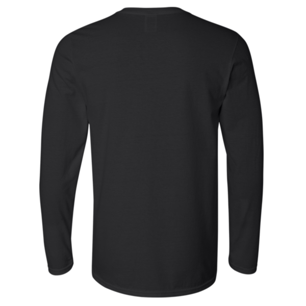 Gildan Unisex Softstyle® Long Sleeve T-Shirt, Black, Back view