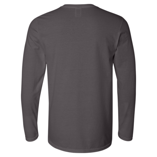 Gildan Unisex Softstyle® Long Sleeve T-Shirt, Charcoal, Back view