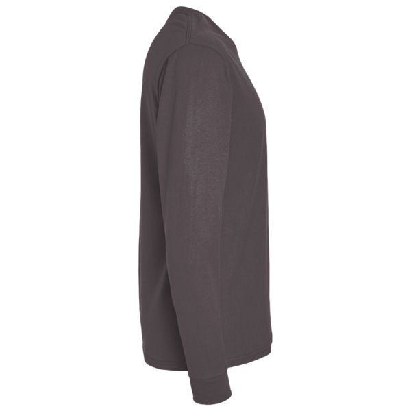 Gildan Unisex Softstyle® Long Sleeve T-Shirt, Charcoal, Right Sleeve view