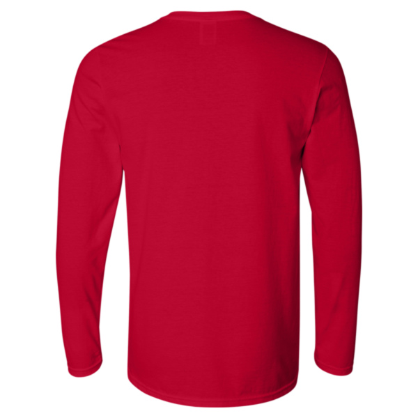 Gildan Unisex Softstyle® Long Sleeve T-Shirt, Cherry Red, Back view