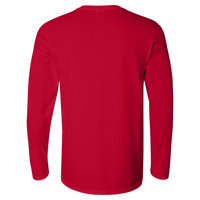 Gildan Unisex Softstyle® Long Sleeve T-Shirt, Cherry Red, Back view