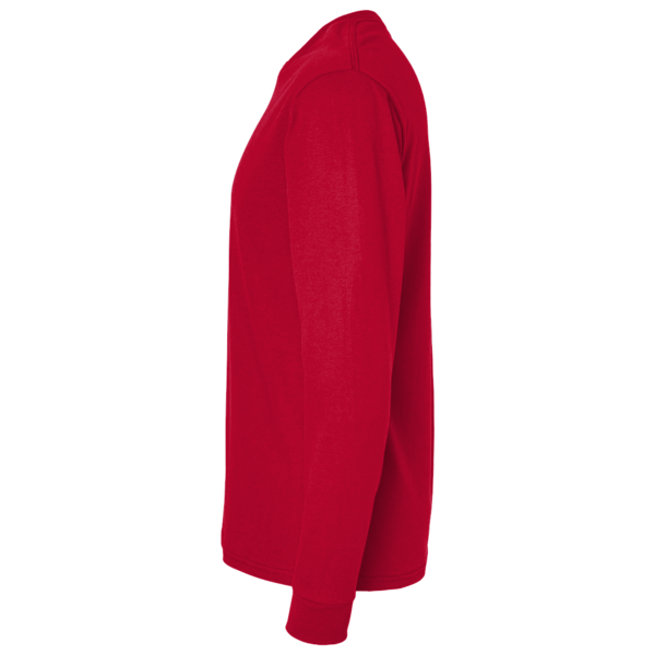 Gildan Unisex Softstyle® Long Sleeve T-Shirt, Cherry Red, Left Sleeve view