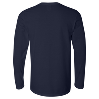Gildan Unisex Softstyle® Long Sleeve T-Shirt, Navy, Back view