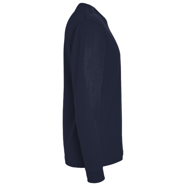 Gildan Unisex Softstyle® Long Sleeve T-Shirt, Navy, Right Sleeve view