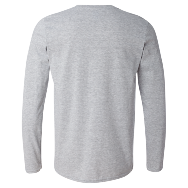 Gildan Unisex Softstyle® Long Sleeve T-Shirt, Sport Grey, Back view