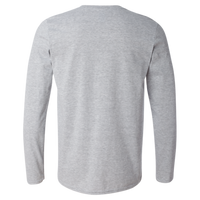 Gildan Unisex Softstyle® Long Sleeve T-Shirt, Sport Grey, Back view