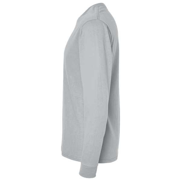 Gildan Unisex Softstyle® Long Sleeve T-Shirt, Sport Grey, Left Sleeve view