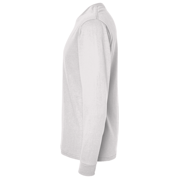 Gildan Unisex Softstyle® Long Sleeve T-Shirt, White, Left Sleeve view