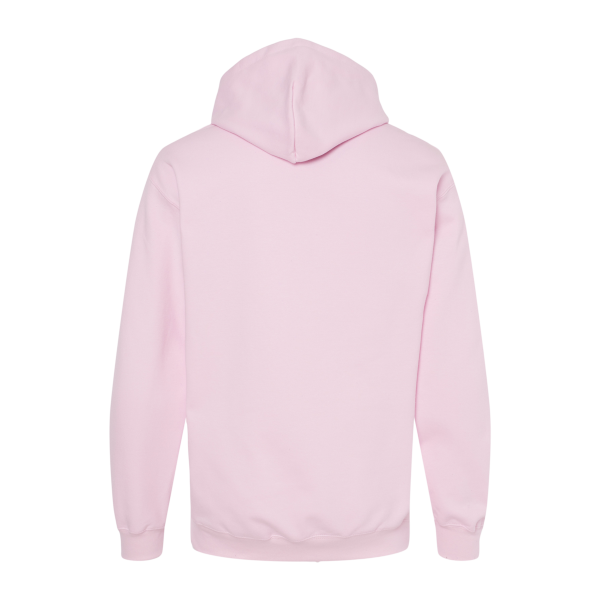 Gildan Unisex Softstyle® Midweight Hooded Sweatshirt, Light Pink, Back view