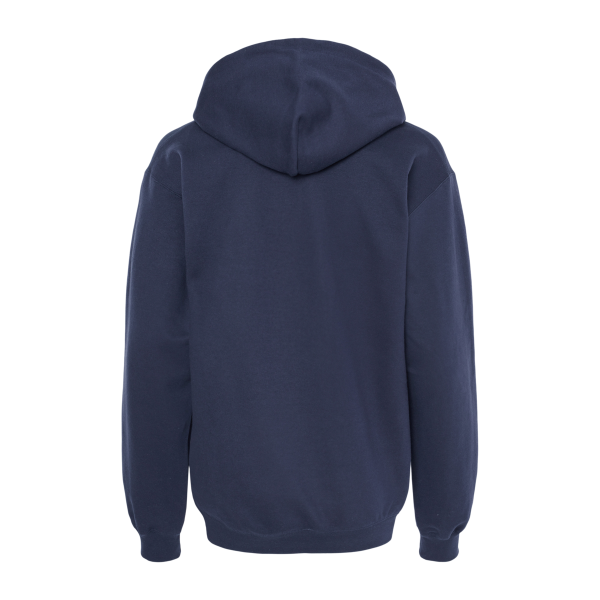 Gildan Unisex Softstyle® Midweight Hooded Sweatshirt, Navy, Back view