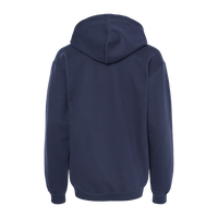 Gildan Unisex Softstyle® Midweight Hooded Sweatshirt, Navy, Back view