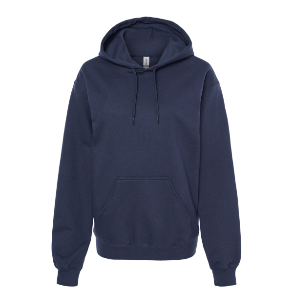 Gildan Unisex Softstyle® Midweight Hooded Sweatshirt, Navy, Front view