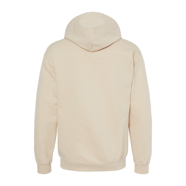 Gildan Unisex Softstyle® Midweight Hooded Sweatshirt, Sand, Back view