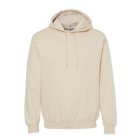 Gildan Unisex Softstyle® Midweight Hooded Sweatshirt, Sand, Front view