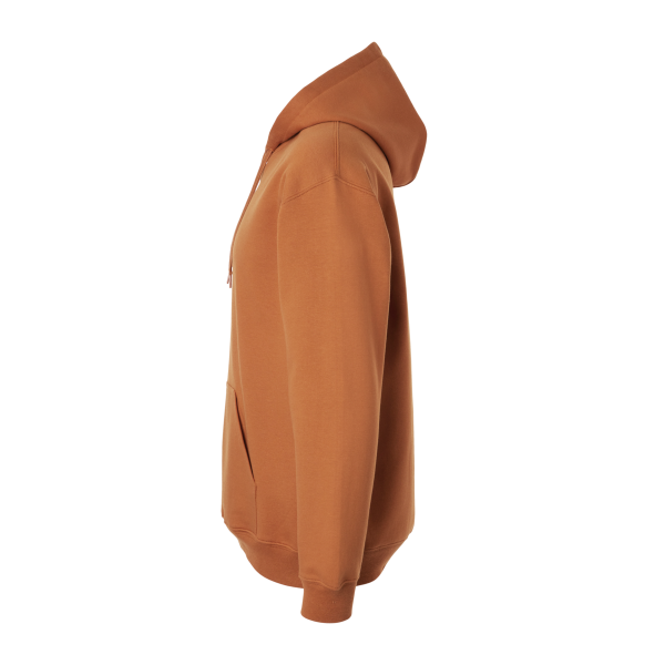 Gildan Unisex Softstyle® Midweight Hooded Sweatshirt, Texas Orange, Left Sleeve view