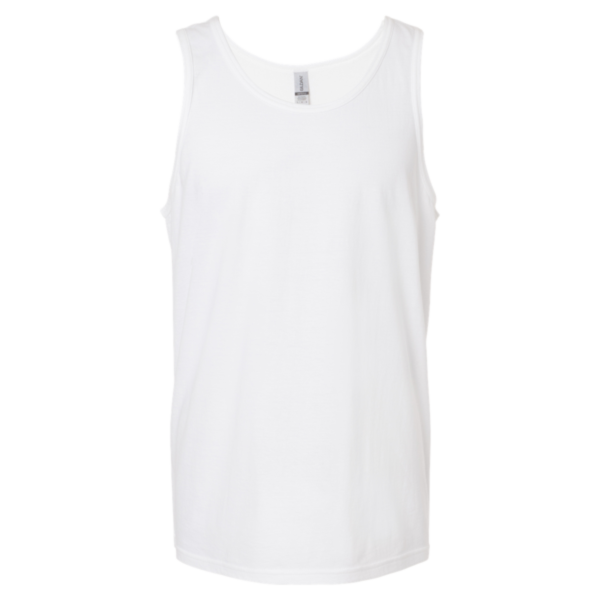 Gildan Unisex Softstyle® Tank Top, White, Front view