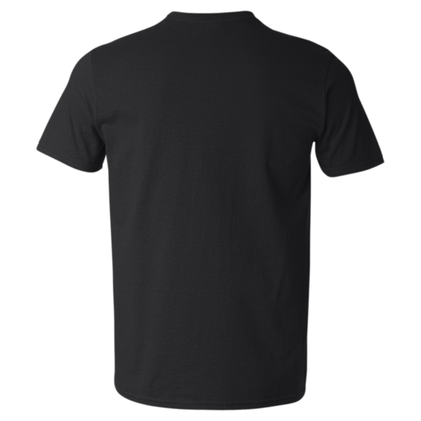 Gildan Unisex Softstyle® V-Neck T-Shirt, Black, Back view