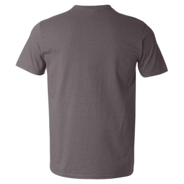 Gildan Unisex Softstyle® V-Neck T-Shirt, Charcoal, Back view
