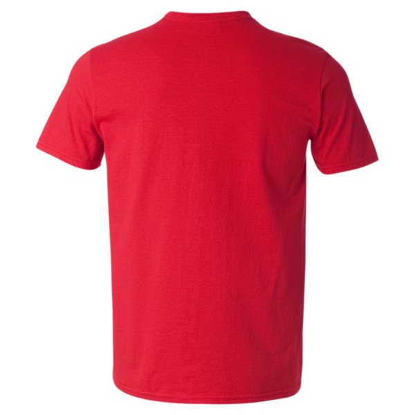 Gildan Unisex Softstyle® V-Neck T-Shirt, Cherry Red, Back view